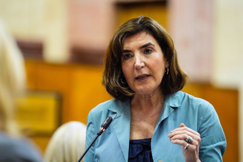 Rocío Blanco, en el Parlamento andaluz. - JUNTA DE ANDALUCÍA