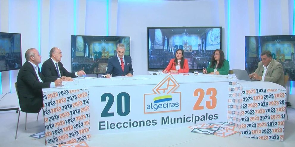 Un momento del debate electoral celebrado en Onda Algeciras