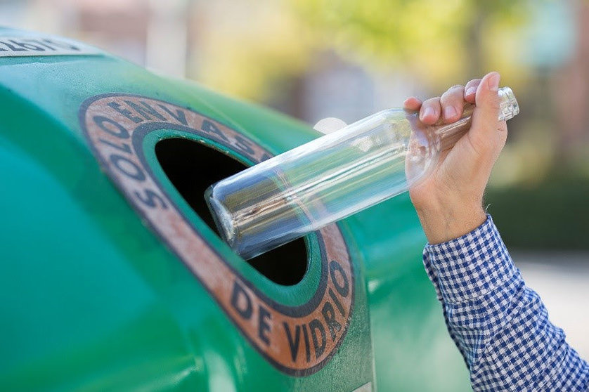 Reciclando vidrio