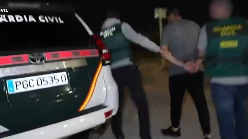 Un momento de la detención de El Baqqali